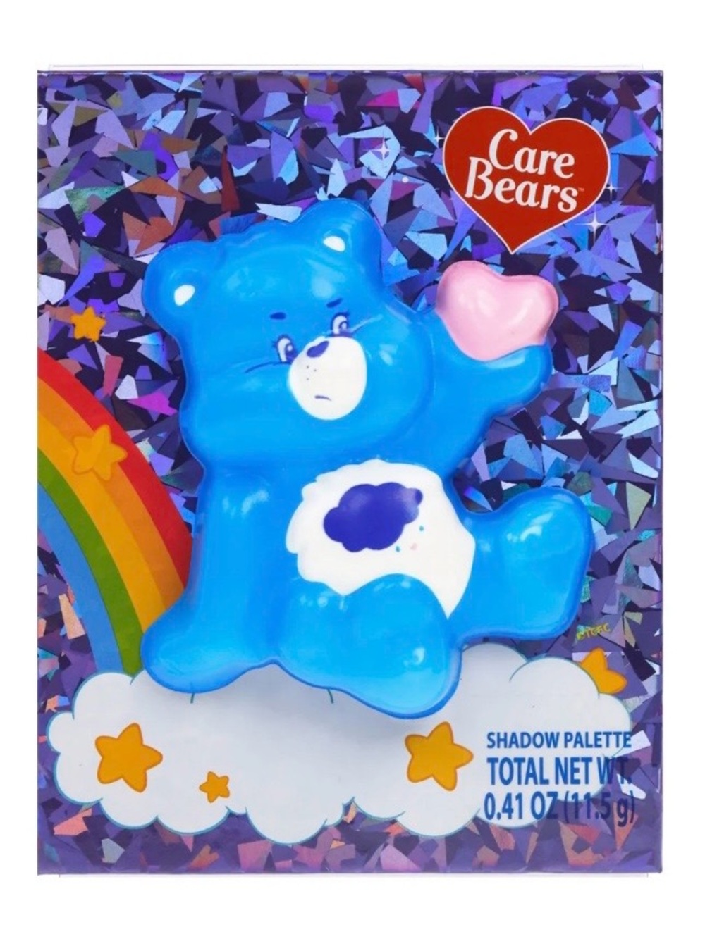 Care Bears Grumpy Bear Eyeshadow Palette with 3D Squishy on Cover New